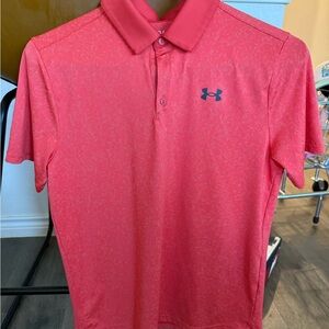 Under Armour Boys Red Polo Shirt
